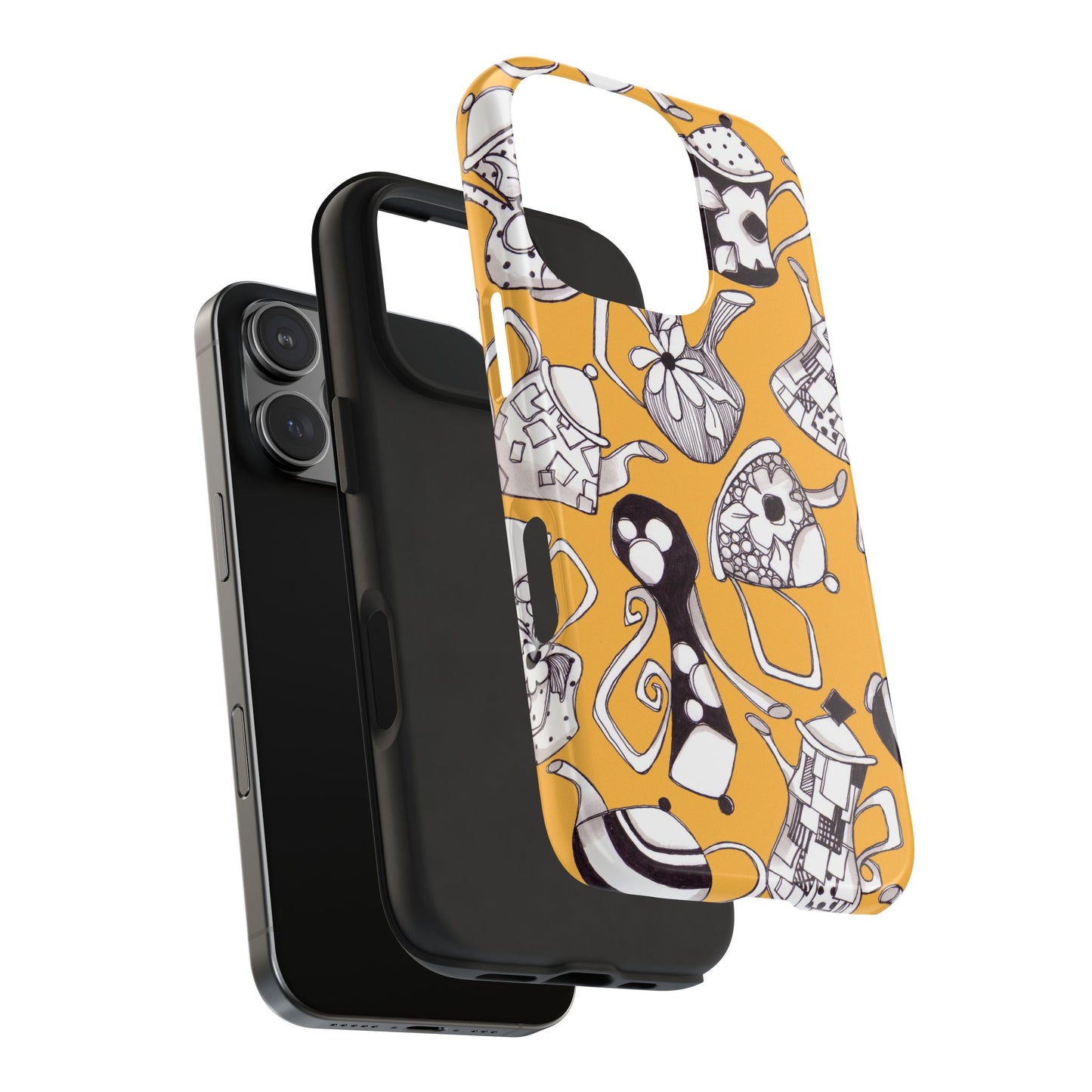 Fancy Pots Yellow Phone Case