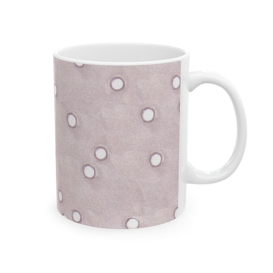 Dinky Dots Silver / White Cup