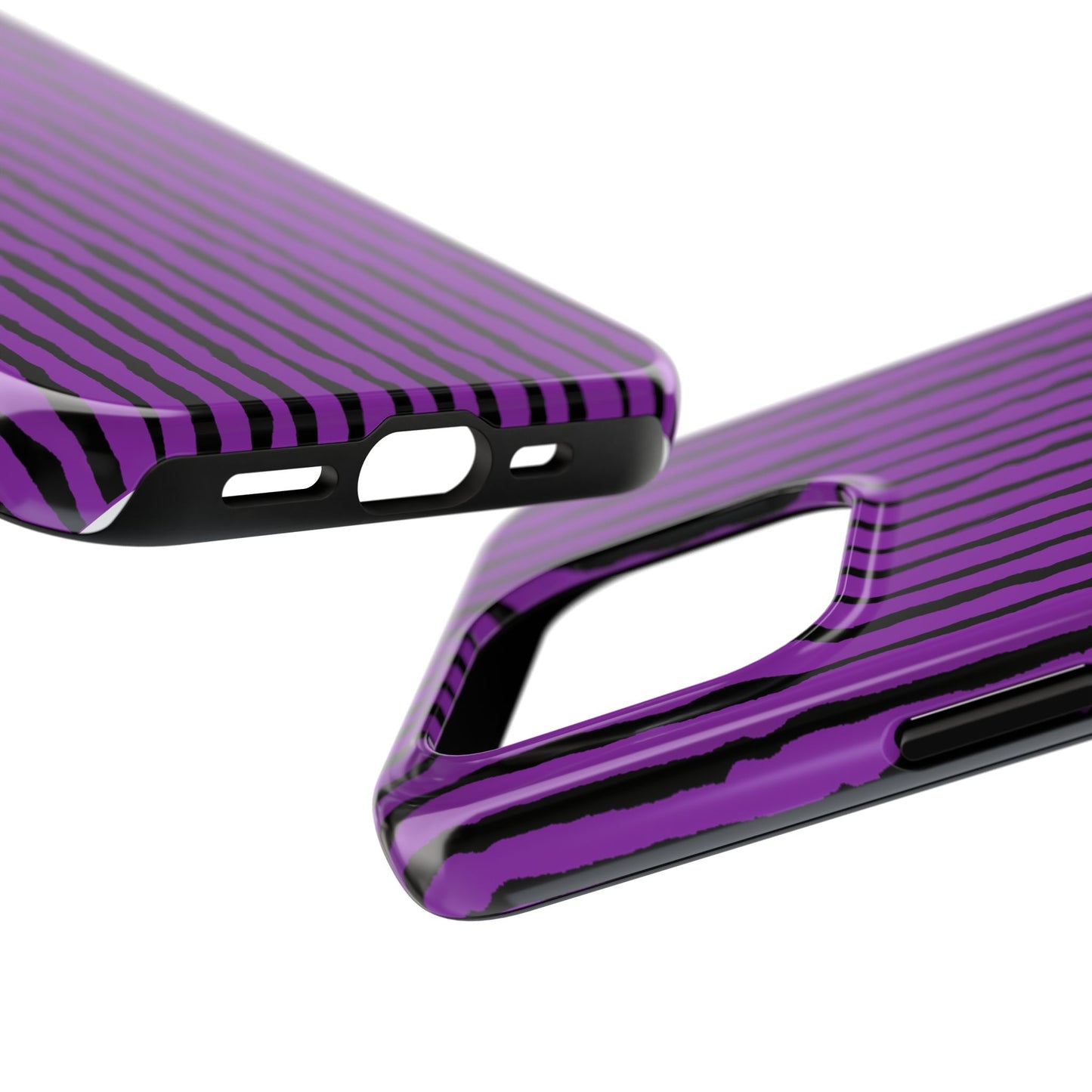 Sorta Stripe Purple / Black Phone Case