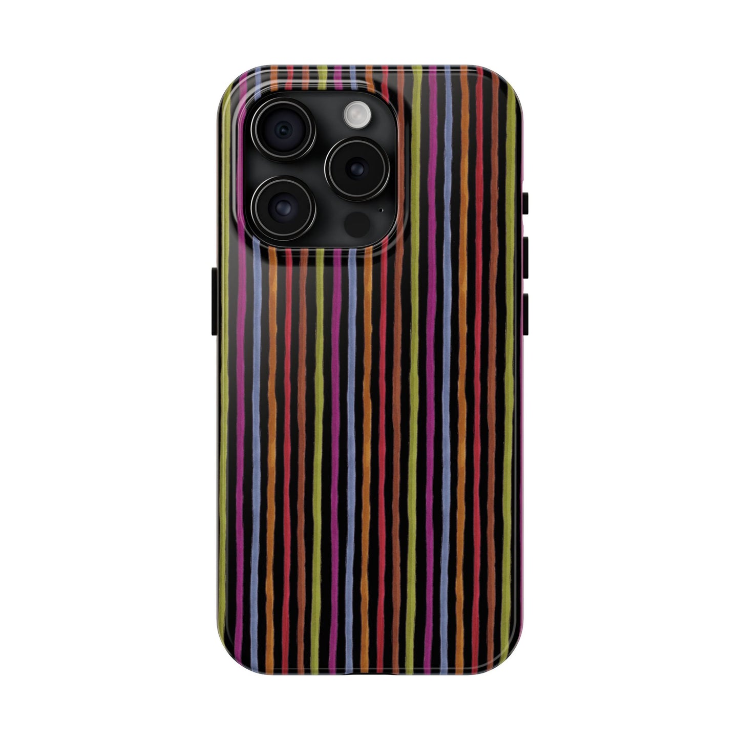 Stripe Black Phone Case