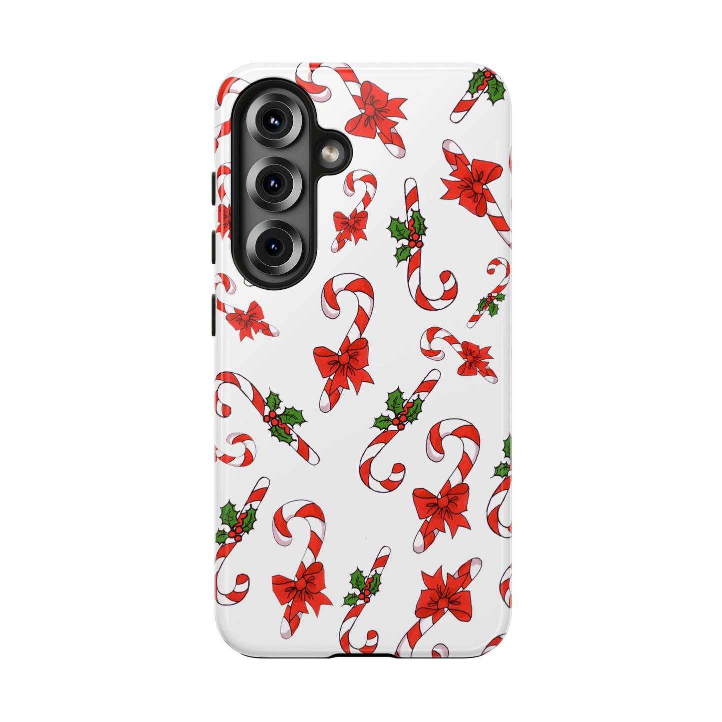 Candy Cane Crowd White Phone Case