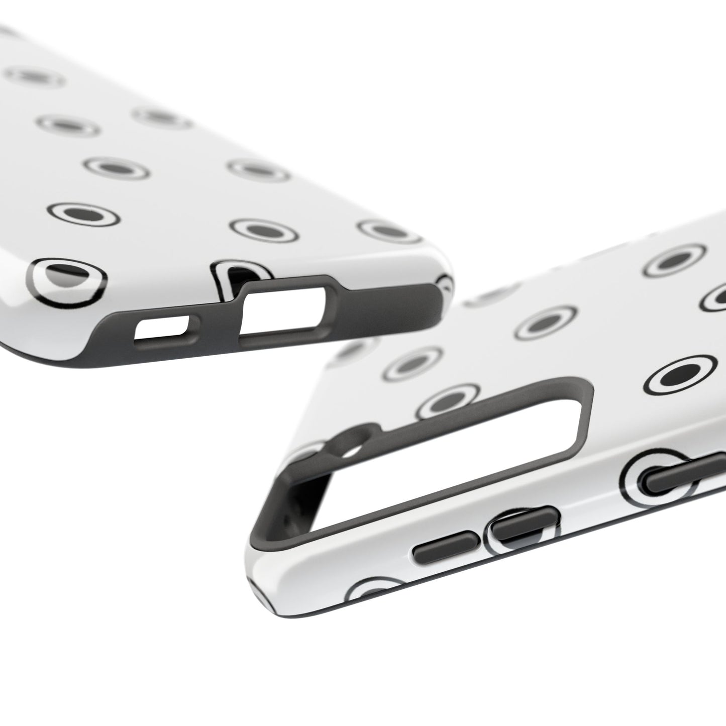 CD Dots White / Black Phone Case