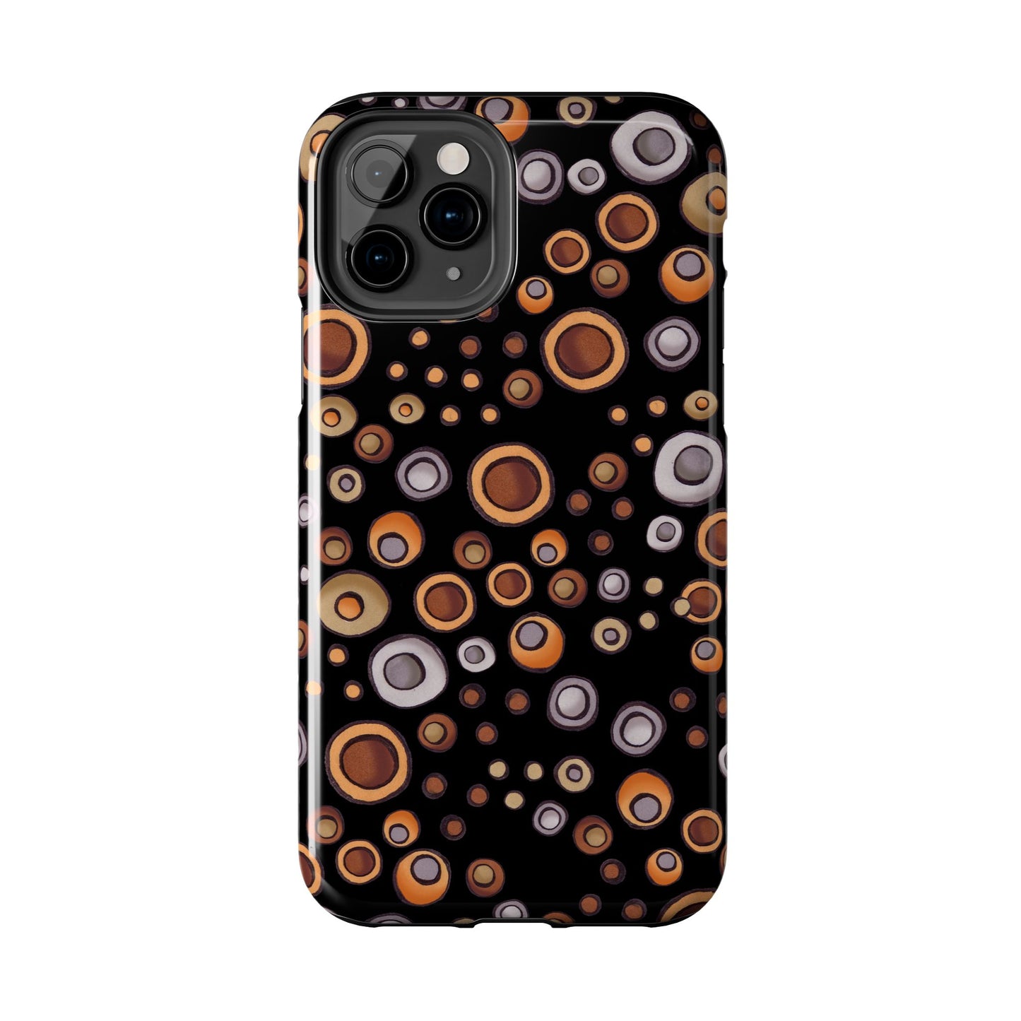 Doggy Dots Black Phone Case