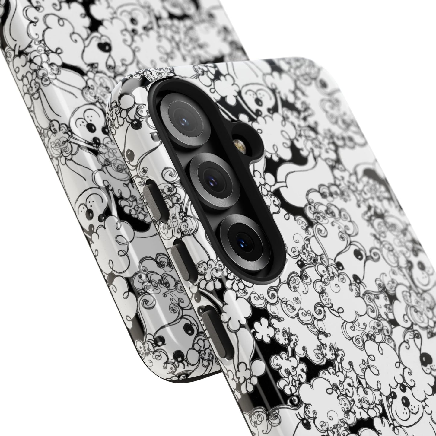 Poodle Party Black Phone Case