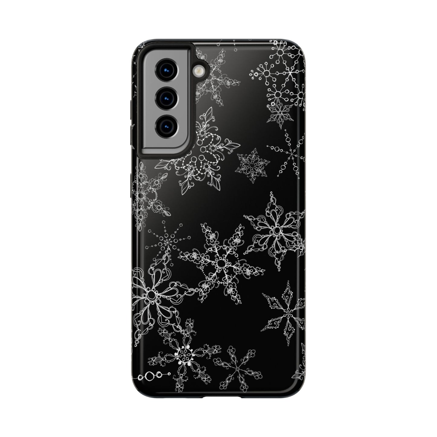 Random Flakes Black Phone Case