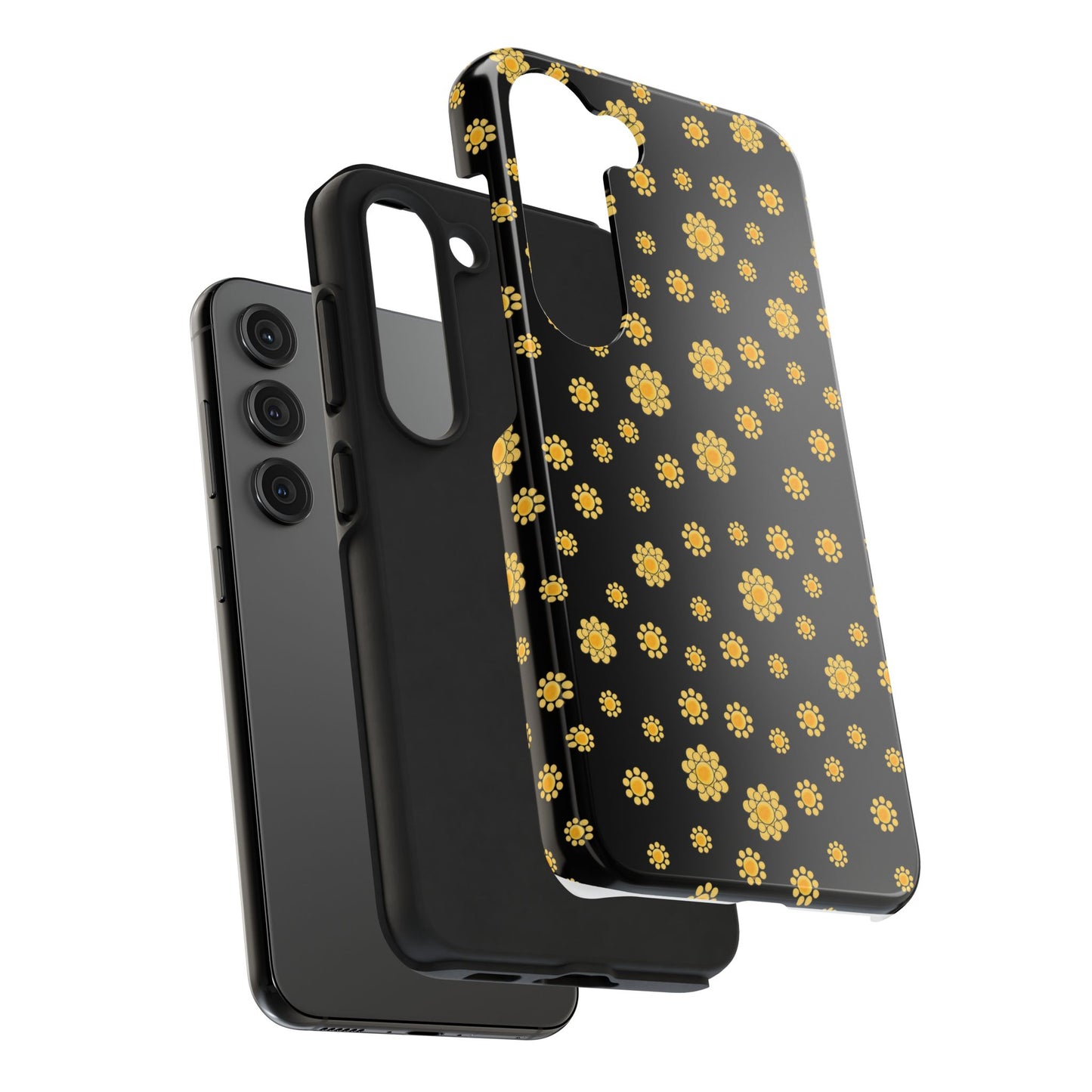 Bandana Dots Black / Yellow Phone Case
