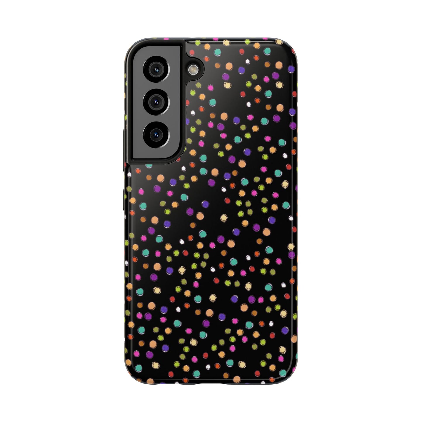 Dog Dots Black Phone Case