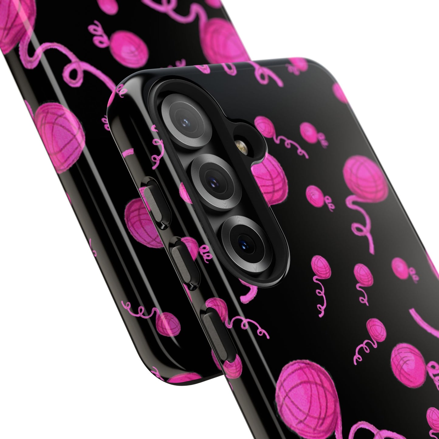 Yarniverse Black / Pink Phone Case
