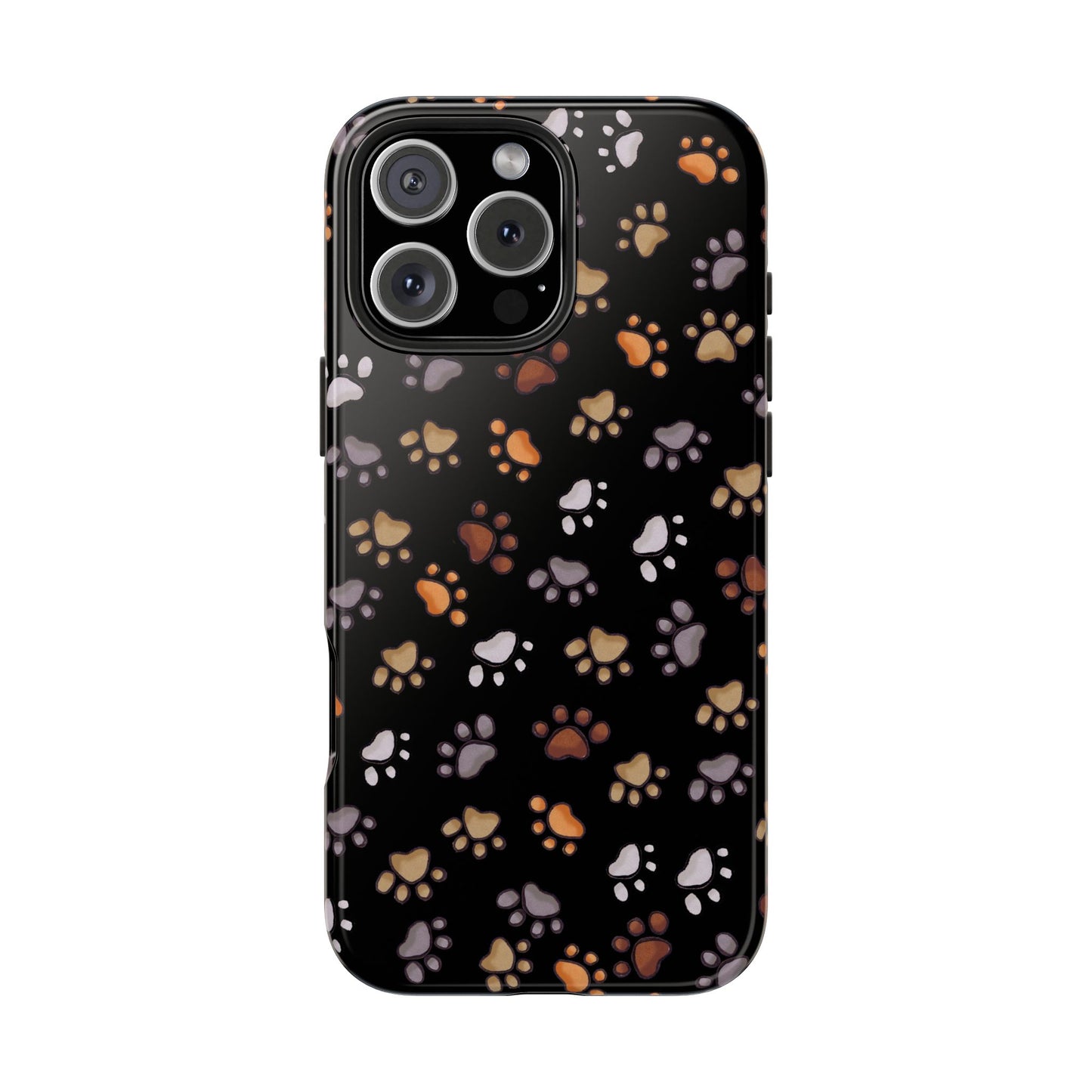 Puppy Paws Black Phone Case