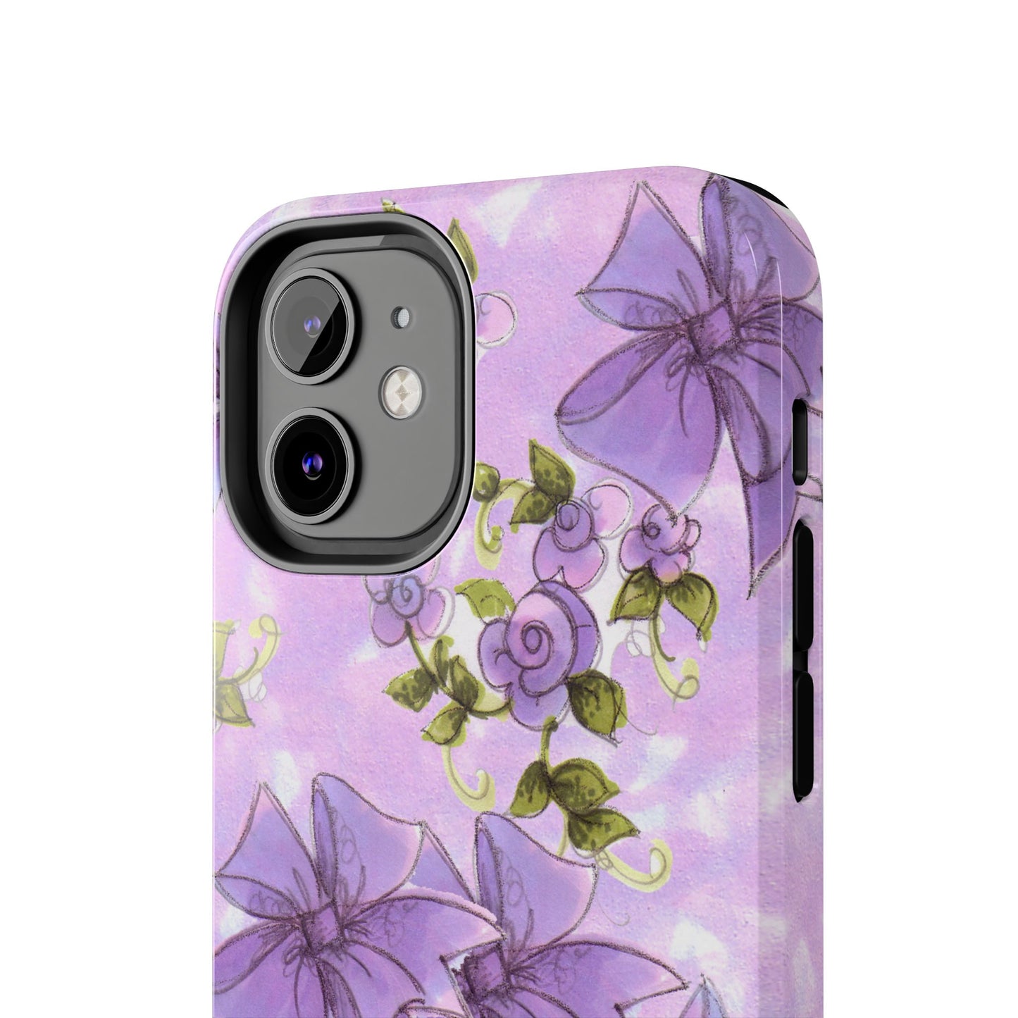 Bows & Flowers Purple Phone Case