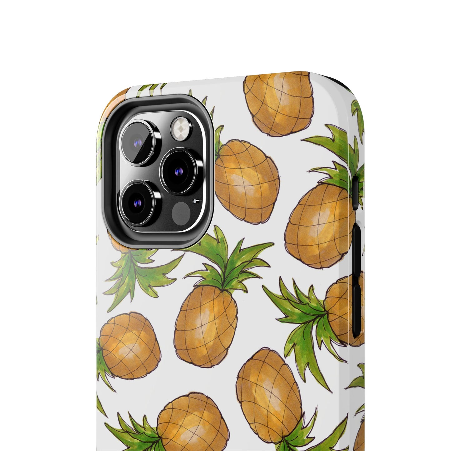 Pineapple Toss White Phone Case