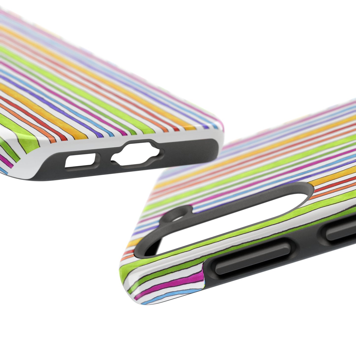 Stripe Fancy White Phone Case