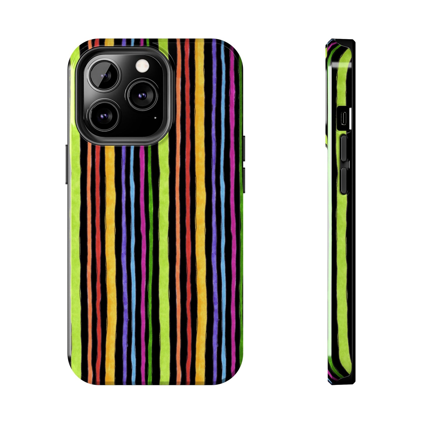 Stripe Fancy Black Phone Case