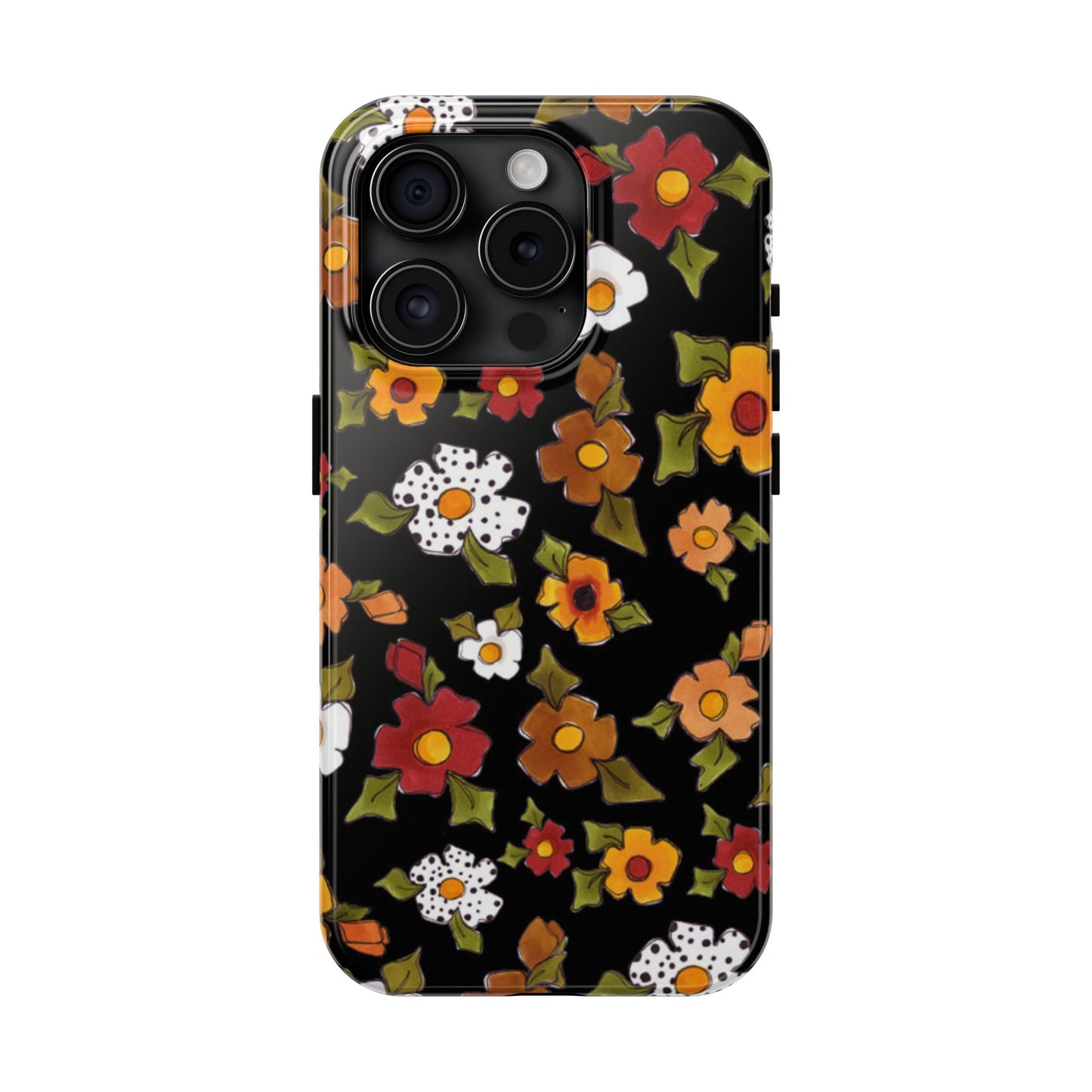 Spice Posie Black Phone Case