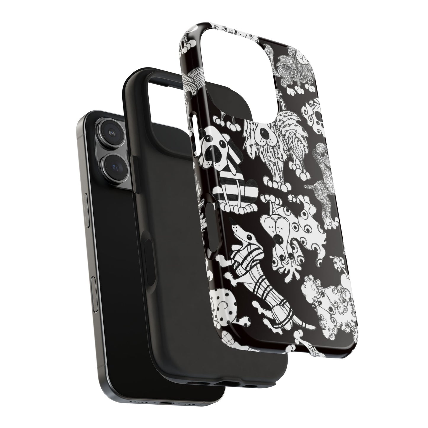 Dear Doggies Black Phone Case