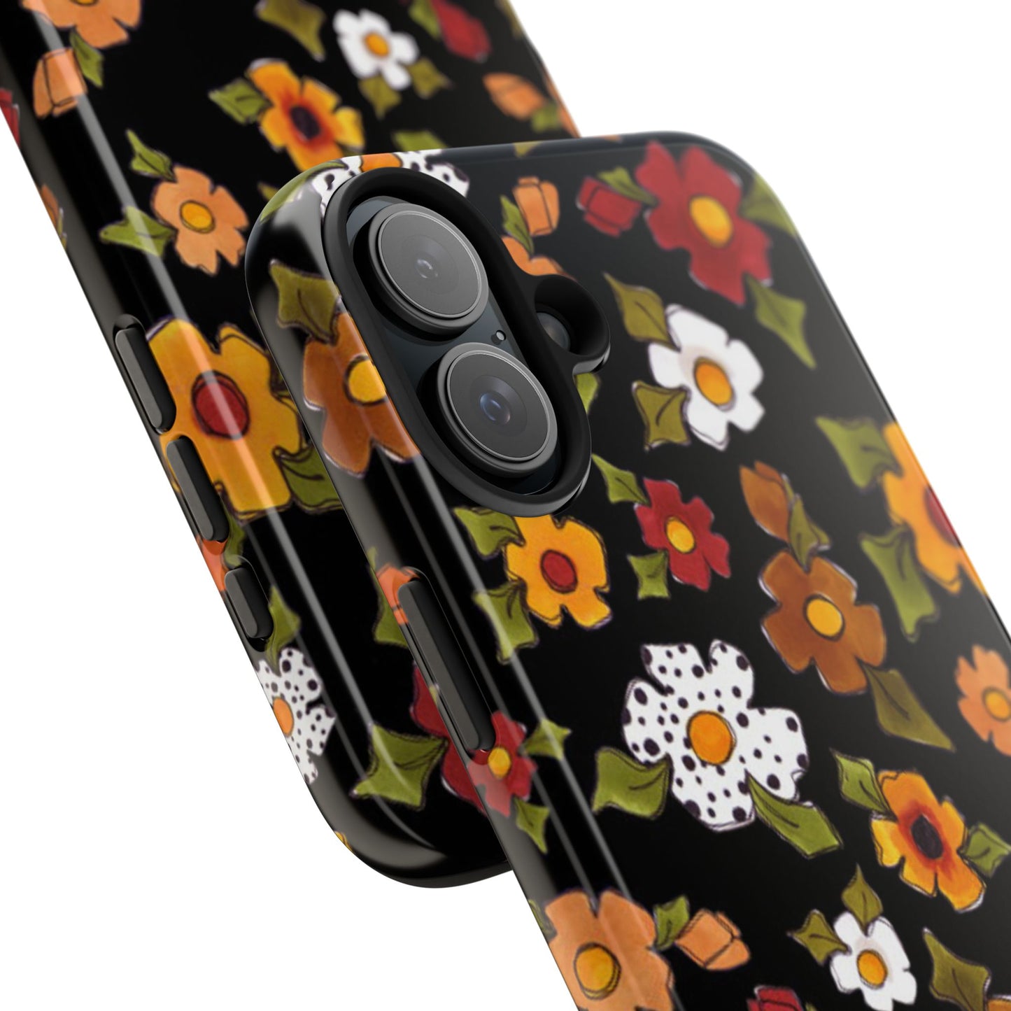 Spice Posie Black Phone Case