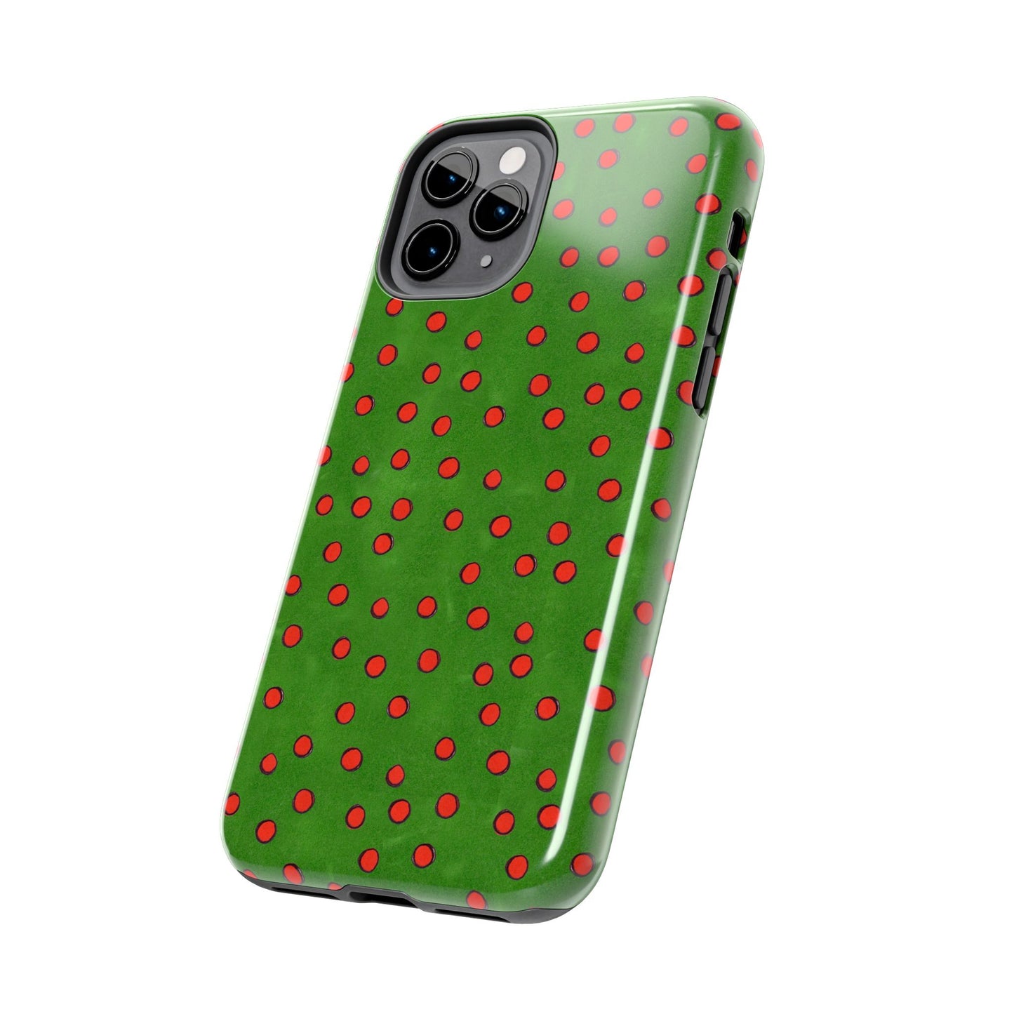 Dinky Dots Green / Red Phone Case