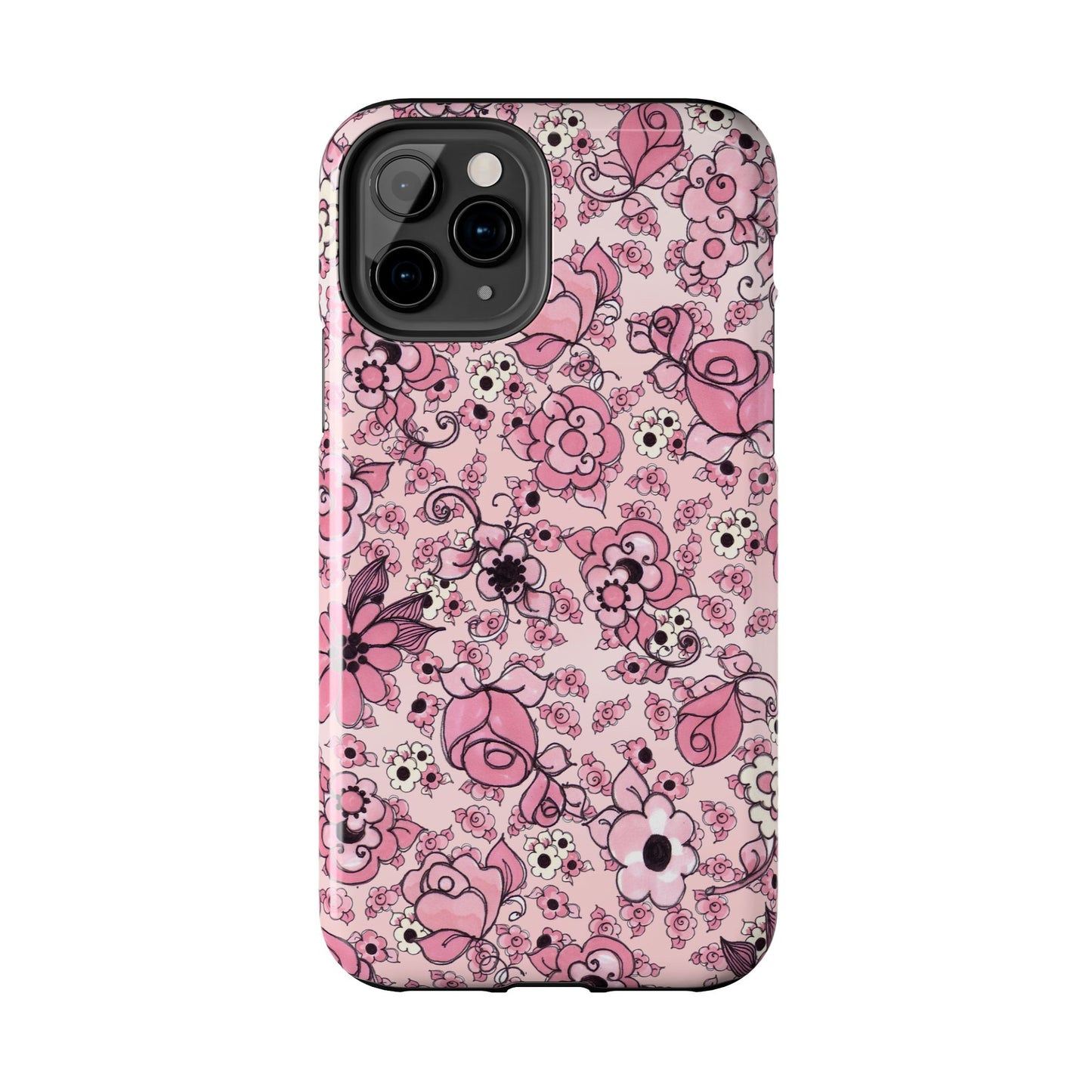 Profuse Posies Pink Phone Case