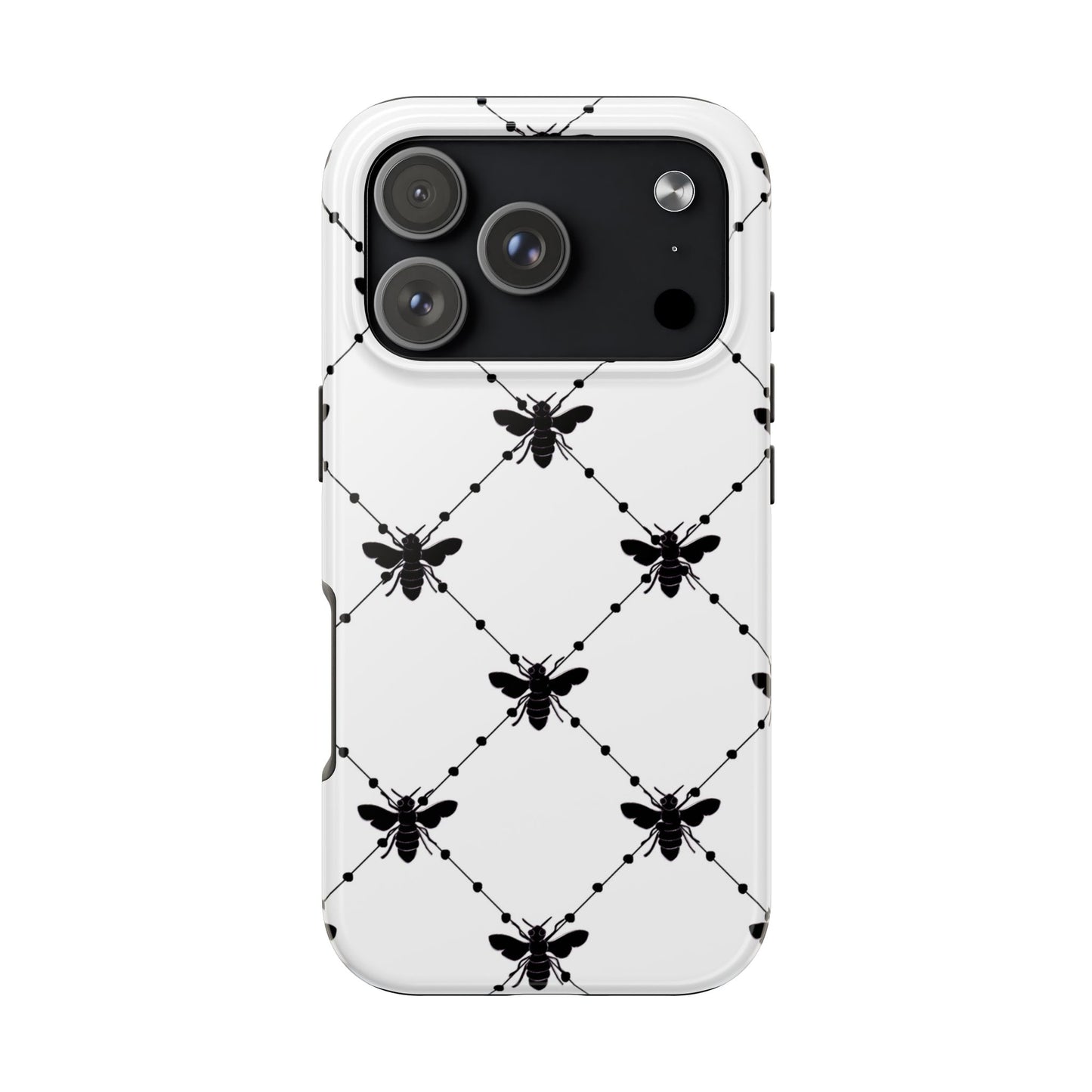 Beaded Bees White Phone Case