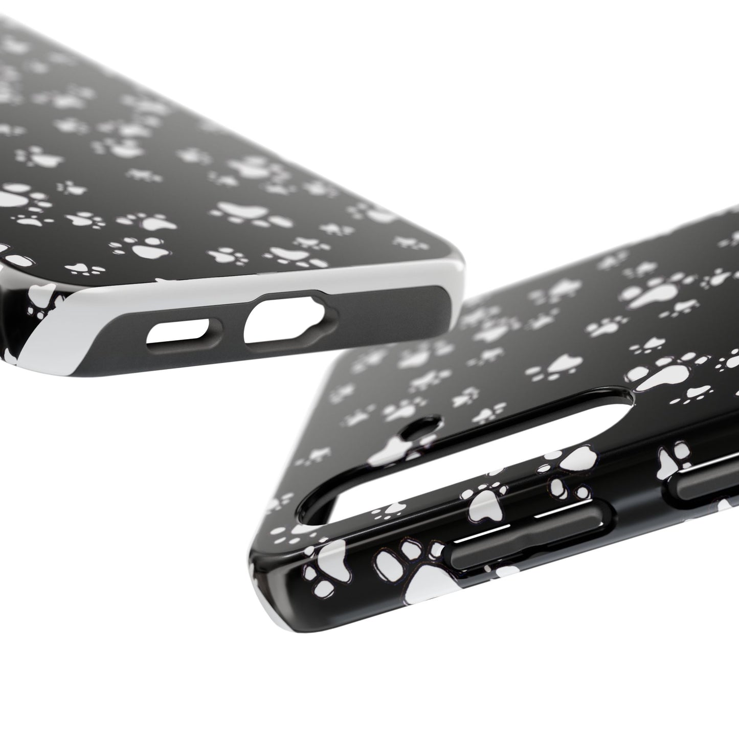 Paw Flakes Black Phone Case