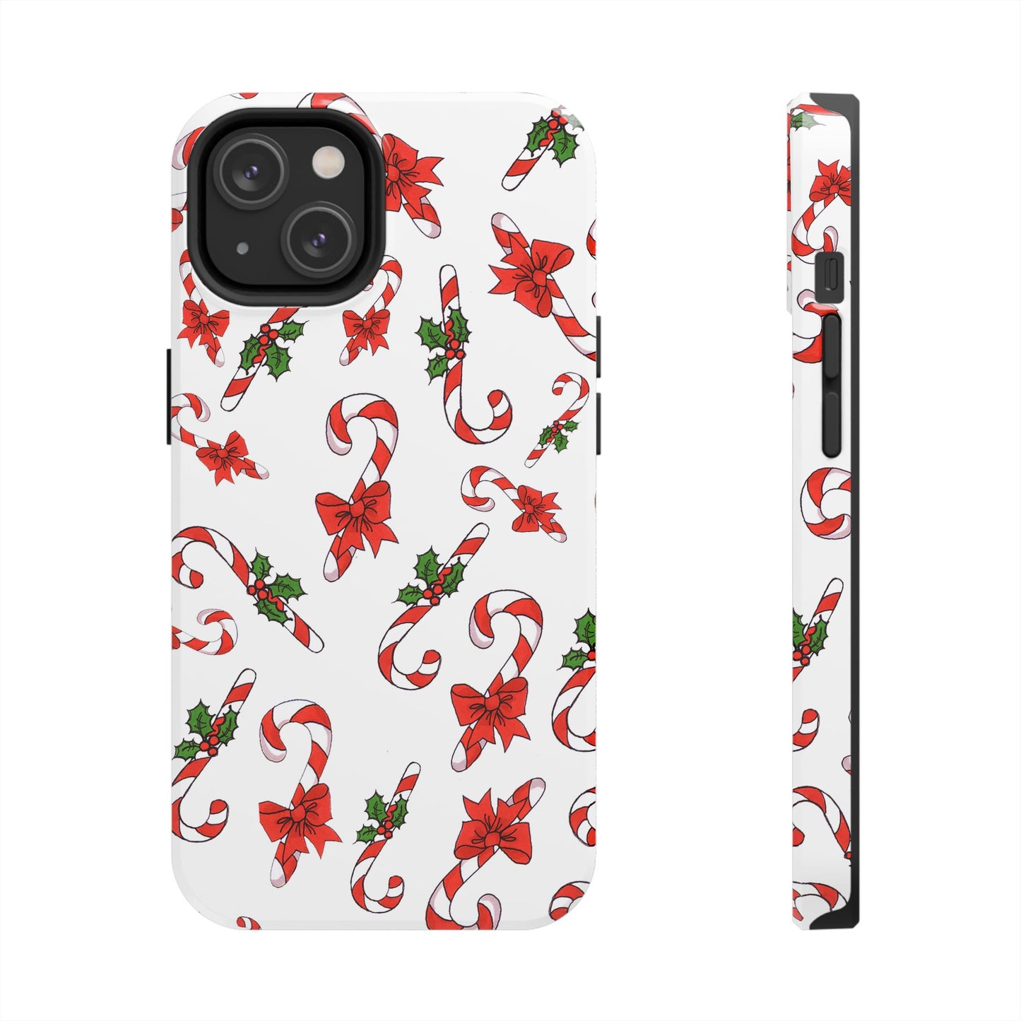 Candy Cane Crowd White Phone Case