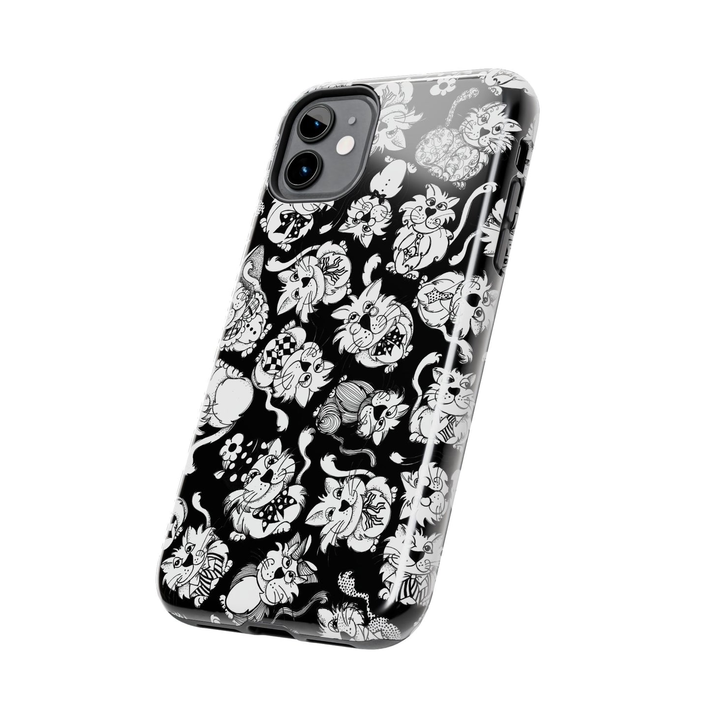 So Kitties Tossed Black Phone Case