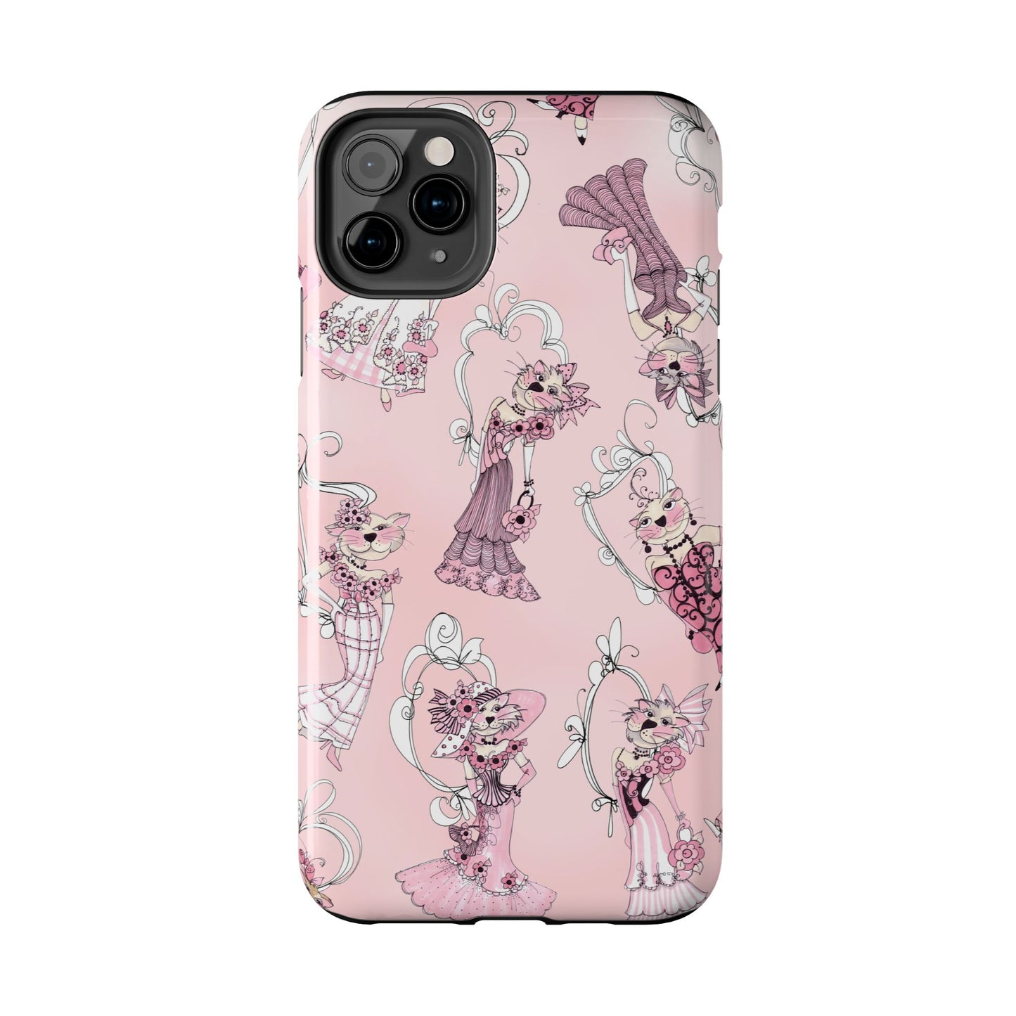 Lady Cats Tossed Phone Case