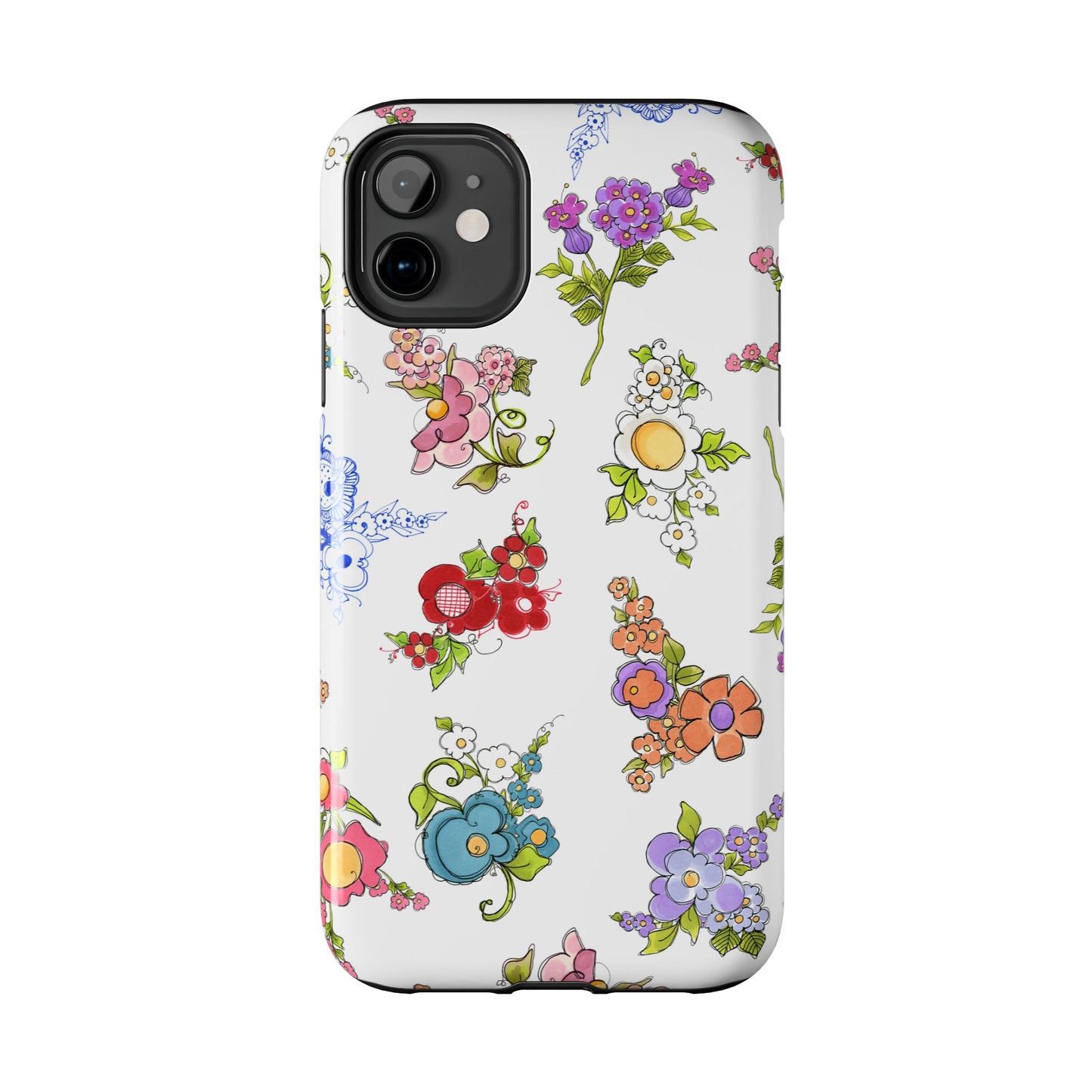 Mixed Bouquets White Phone Case