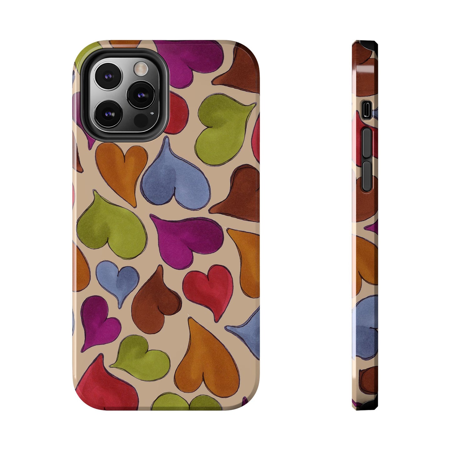 Big Hearted Khaki Phone Case