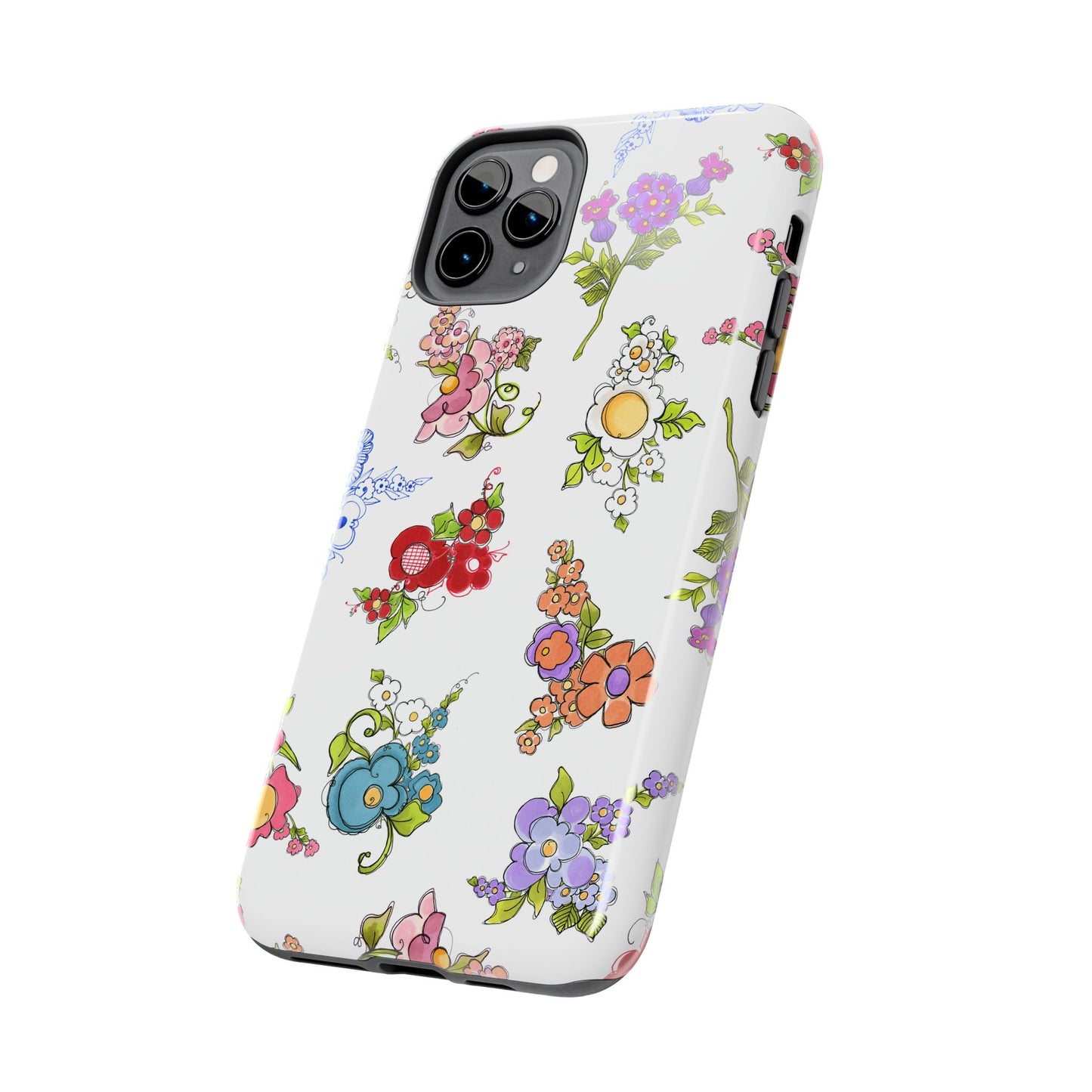 Mixed Bouquets White Phone Case