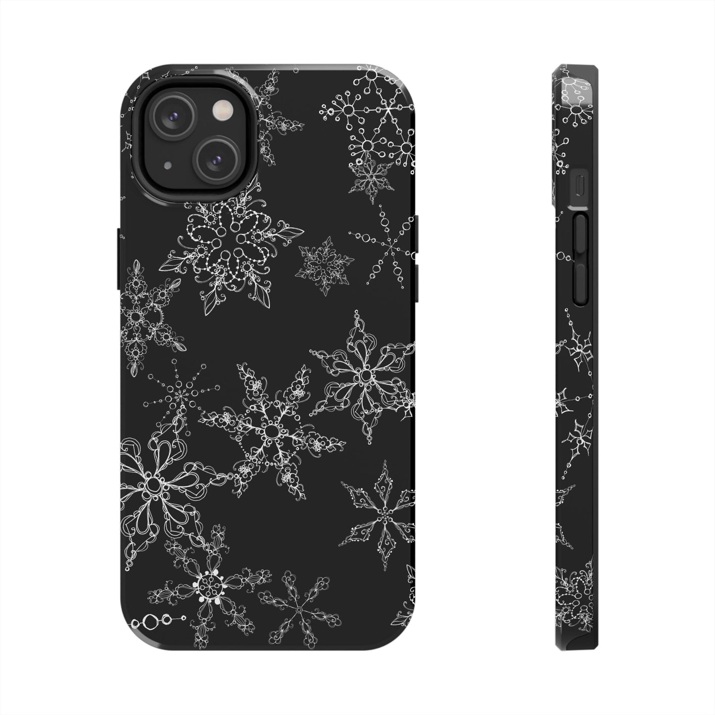 Random Flakes Black Phone Case