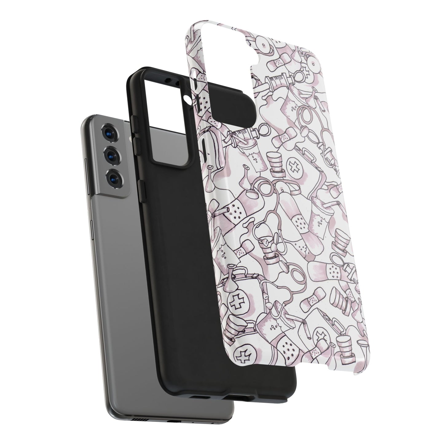 Med Stuff White Phone Case