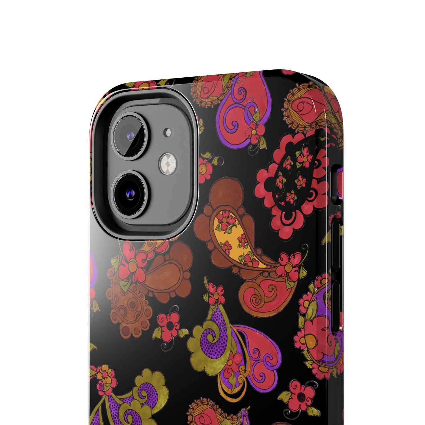 Posie Paisley Black Phone Case