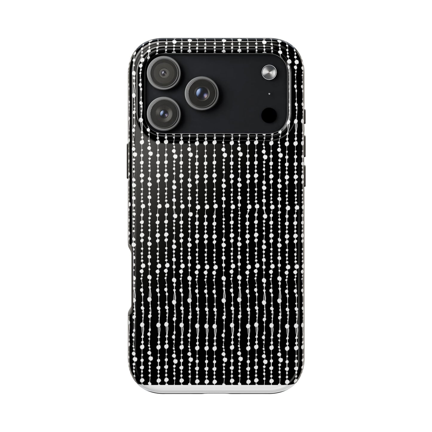 Beaded Curtain Black / White Phone Case