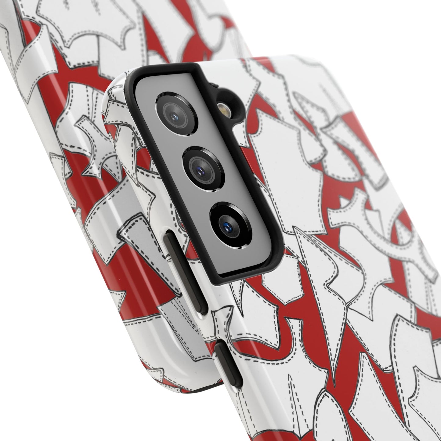 Pattern Pieces Red Phone Case