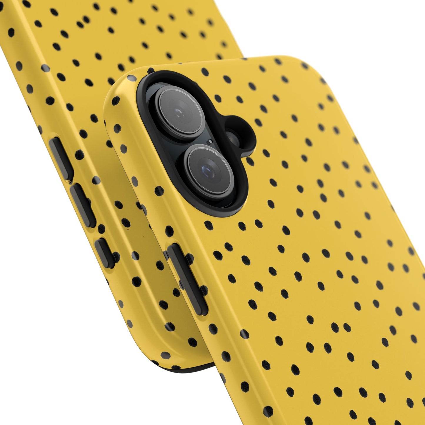 Dinky Dots Yellow / Black Phone Case