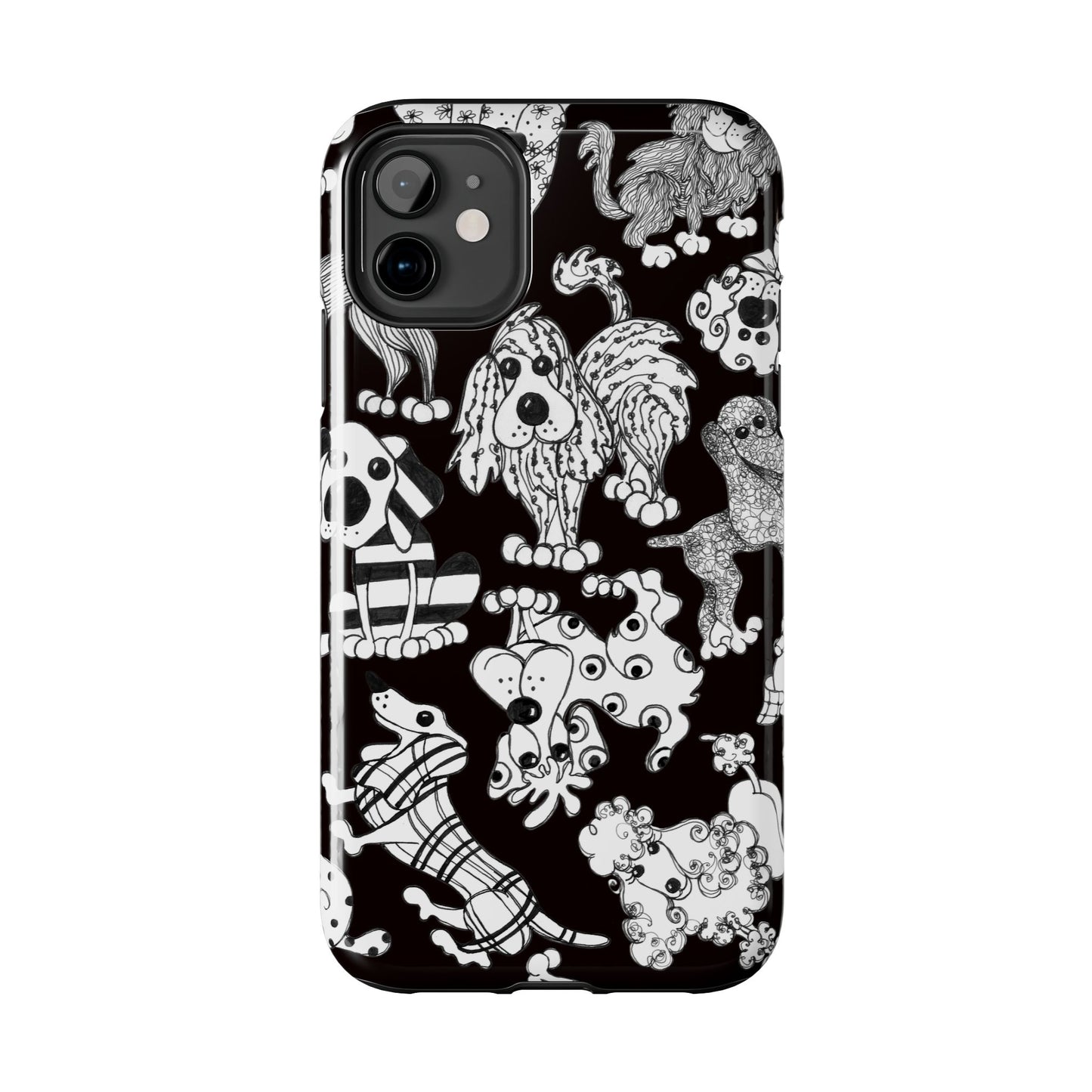 Dear Doggies Black Phone Case