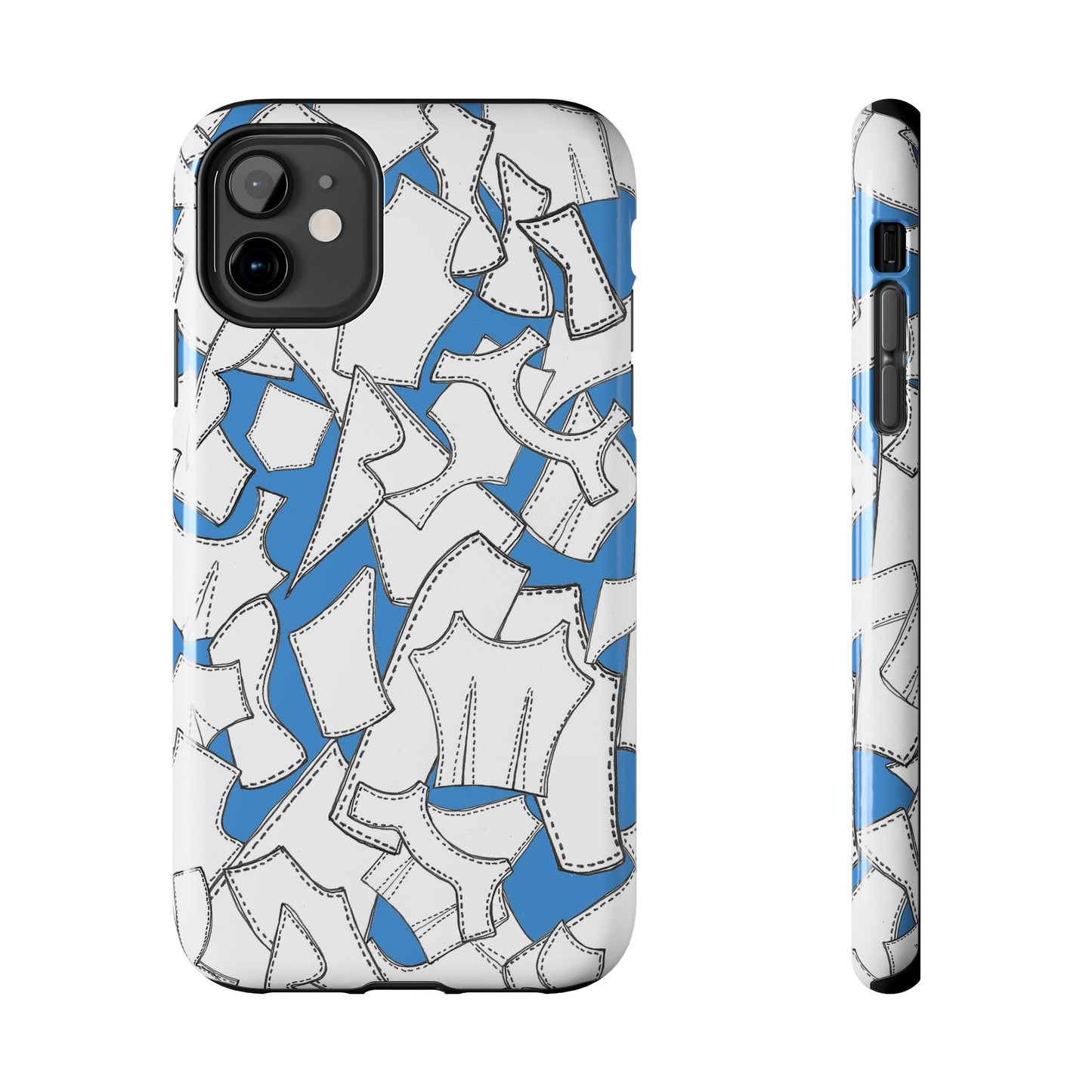 Pattern Pieces Turquoise Phone Case