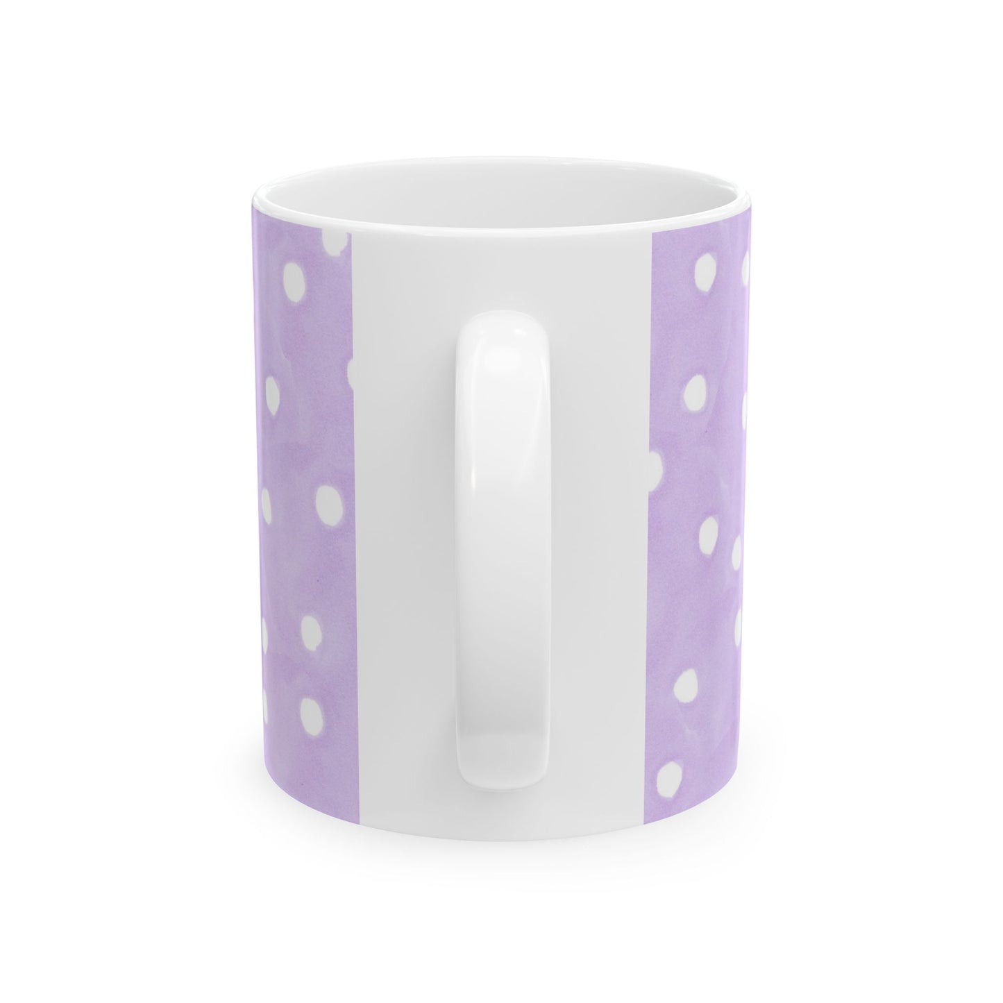 Space Dots Lilac / White Cup