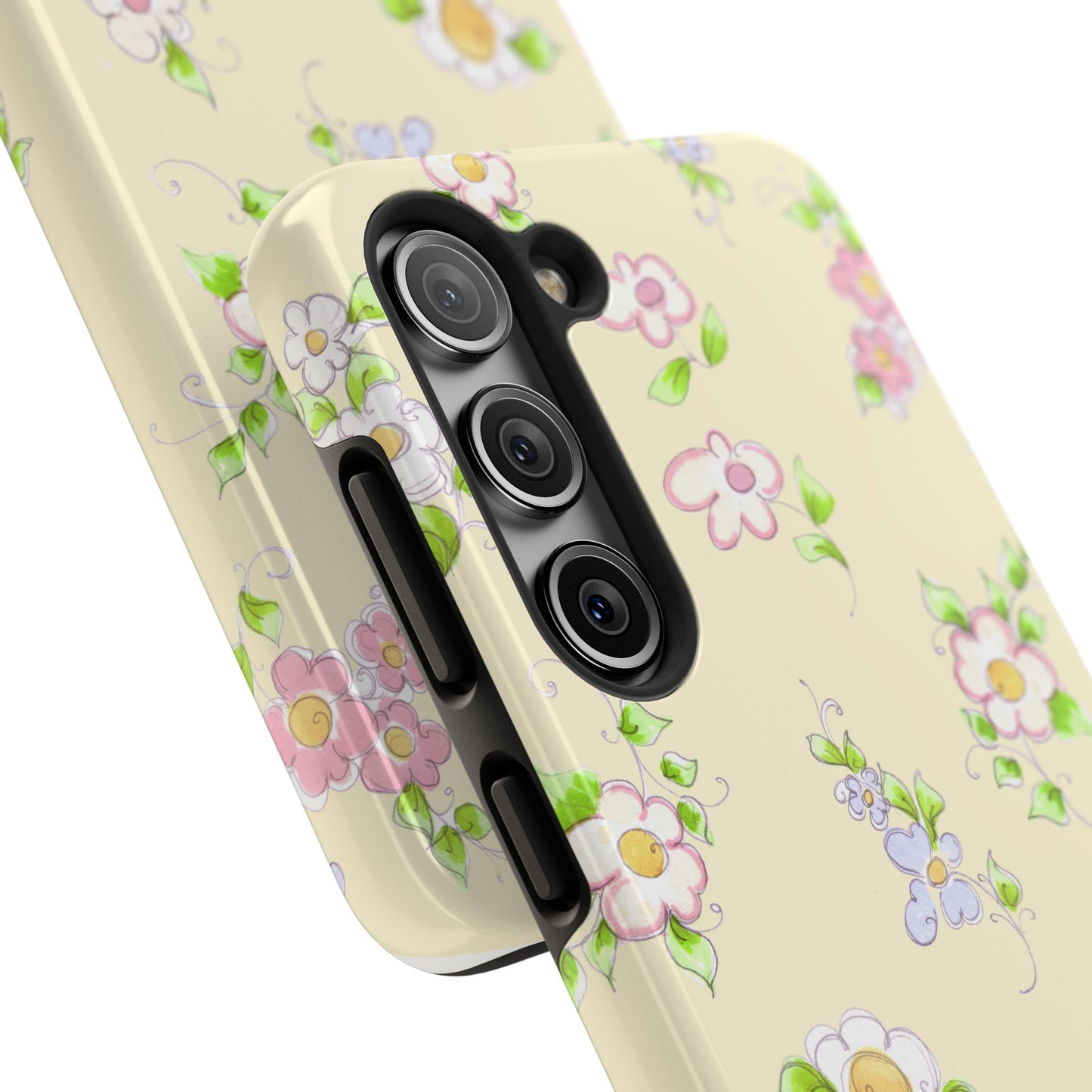Precious Posies Yellow Phone Case