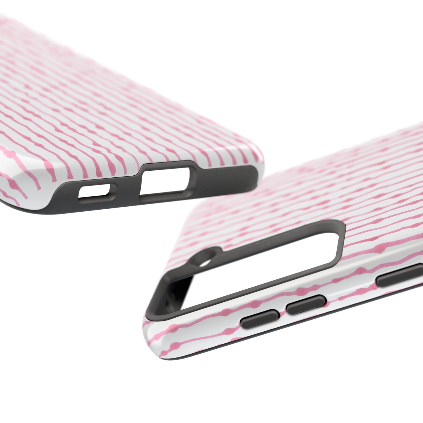 Faux Seersucker White / Pink Phone Case