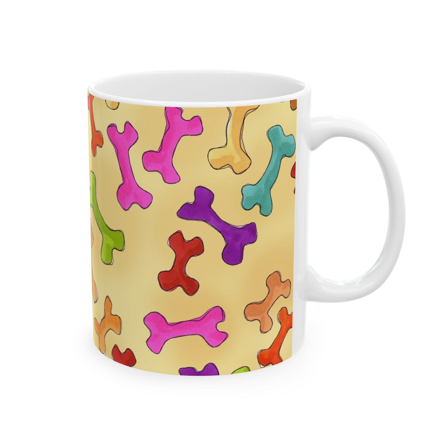 Happy Bones Yellow Cup