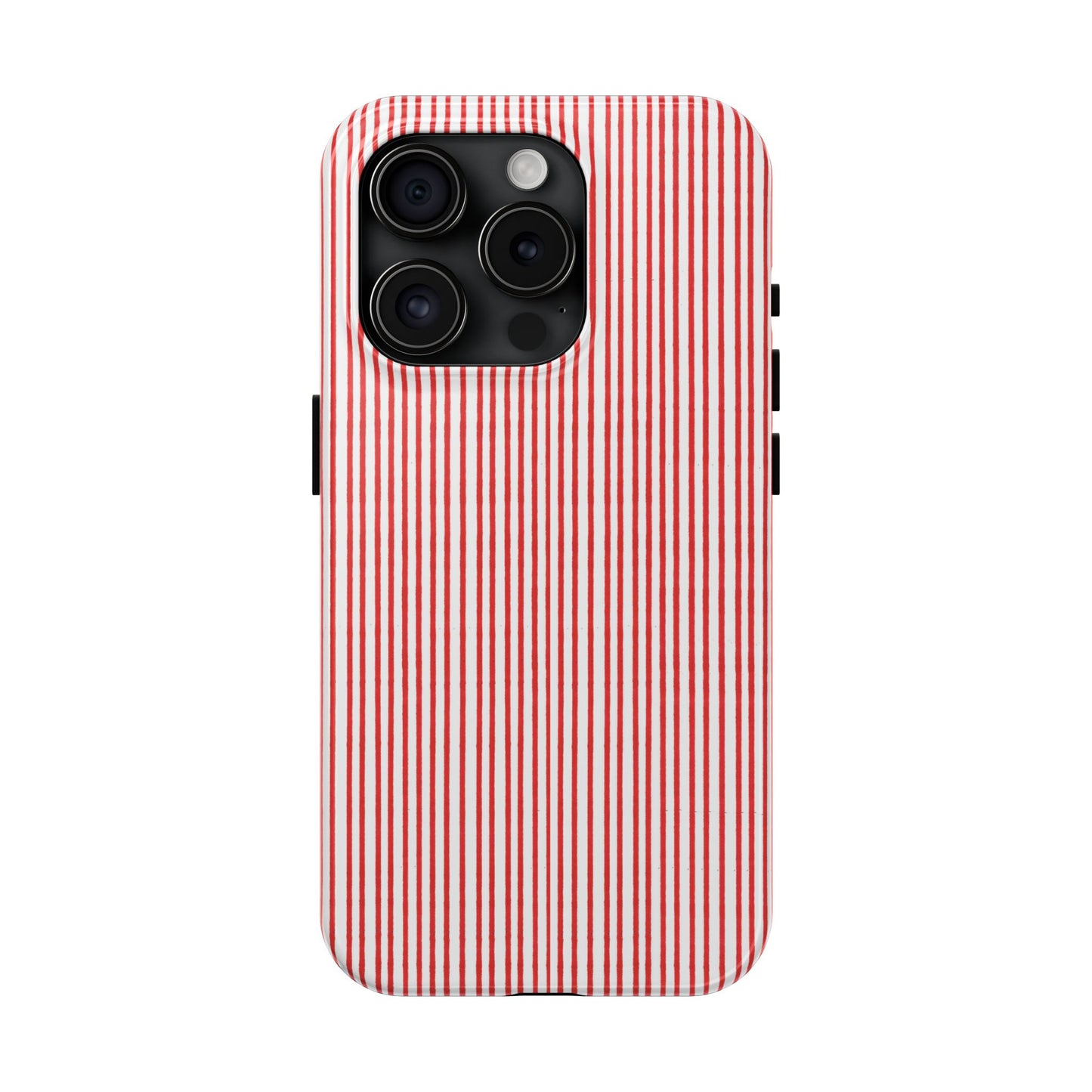 Stripe White / Red Phone Case
