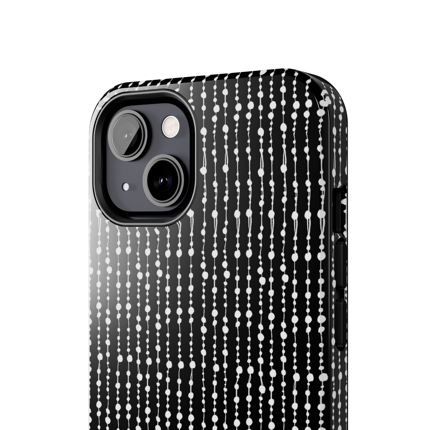 Beaded Curtain Black / White Phone Case