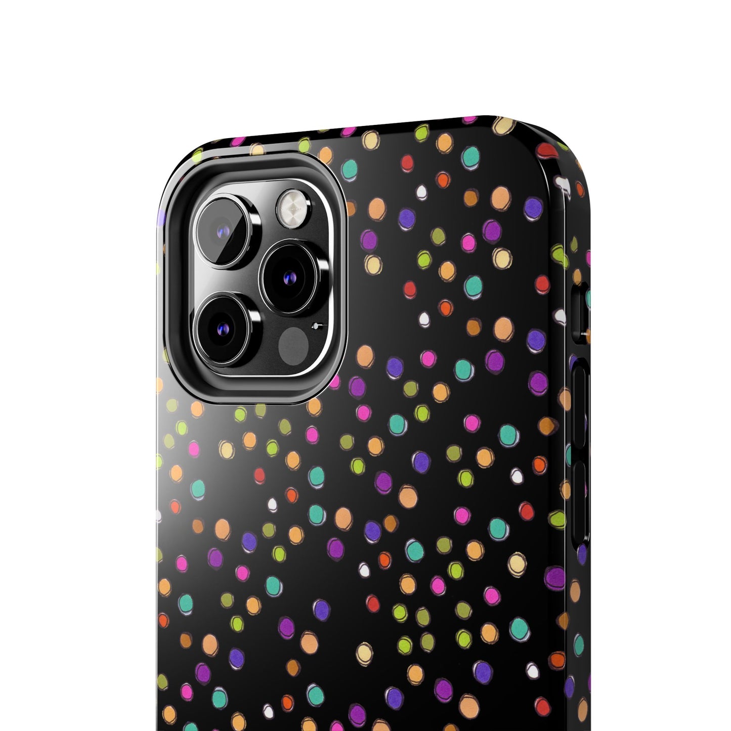 Dog Dots Black Phone Case