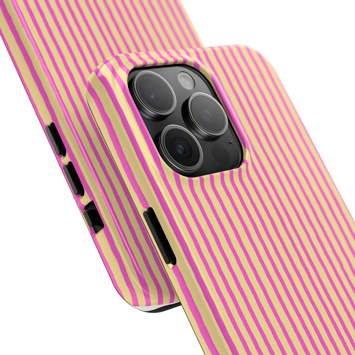 Stripe Yellow / Pink Phone Case