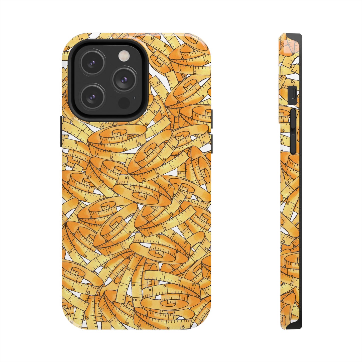 Tape Storm White / Yellow Phone Case