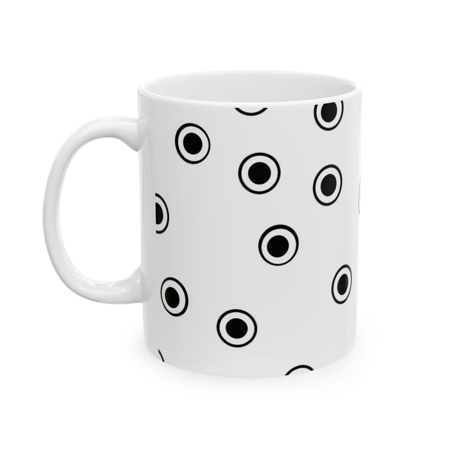 CD Dots White / Black Cup