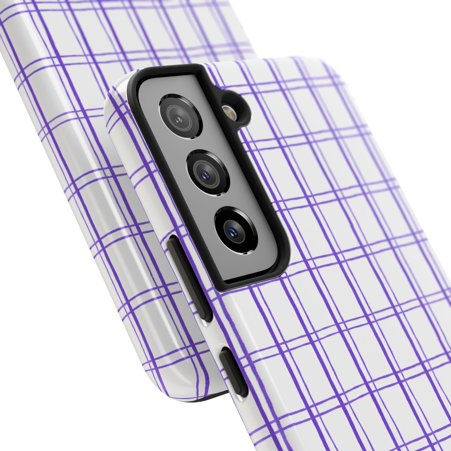 Kitchen Plaid White / Blue Phone Case
