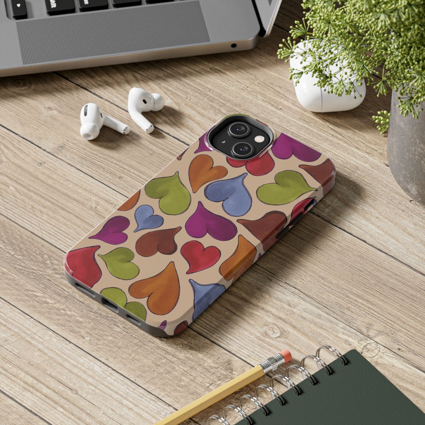 Big Hearted Khaki Phone Case